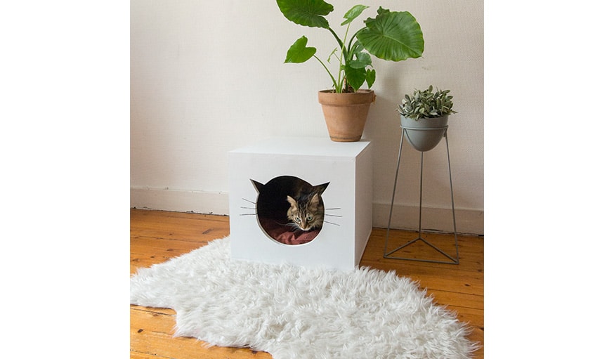 Une jolie maison pour chat DIY