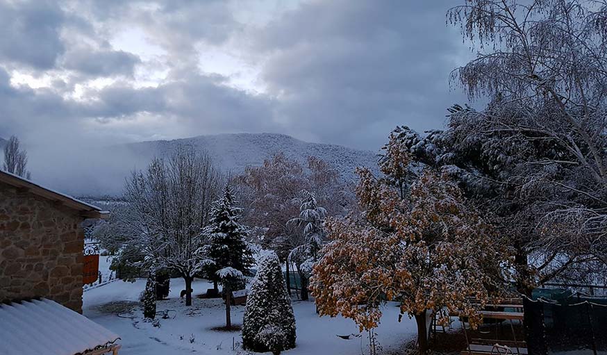 Neige à Chateauvieux (Var).