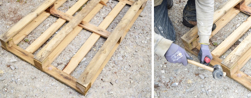 Construire un bac à composte en palettes de bois - Les Menus Services