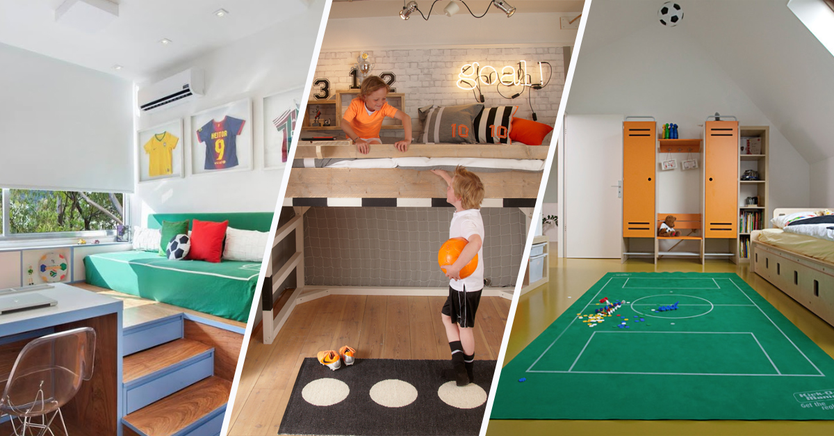 Notre sélection des meilleures déco de chambres de football pour enfants