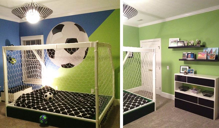 Notre sélection des meilleures déco de chambres de football pour enfants