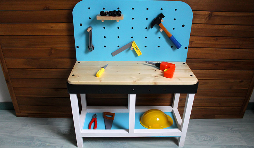 Tutoriel : Construire un établi de bricolage en bois pour enfant