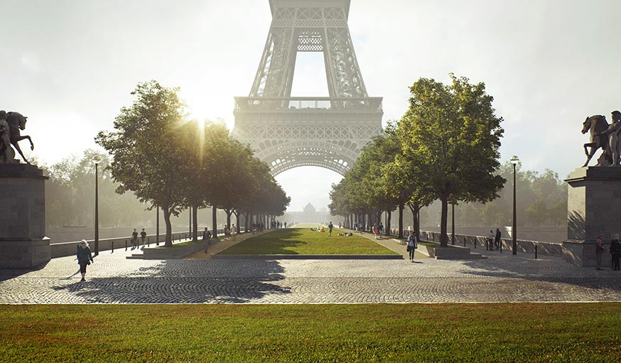 Projet One rénovation site Tour Eiffel 2023