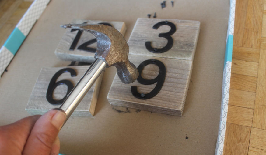 Tuto fabriquer une horloge avec une roue de vélo 11