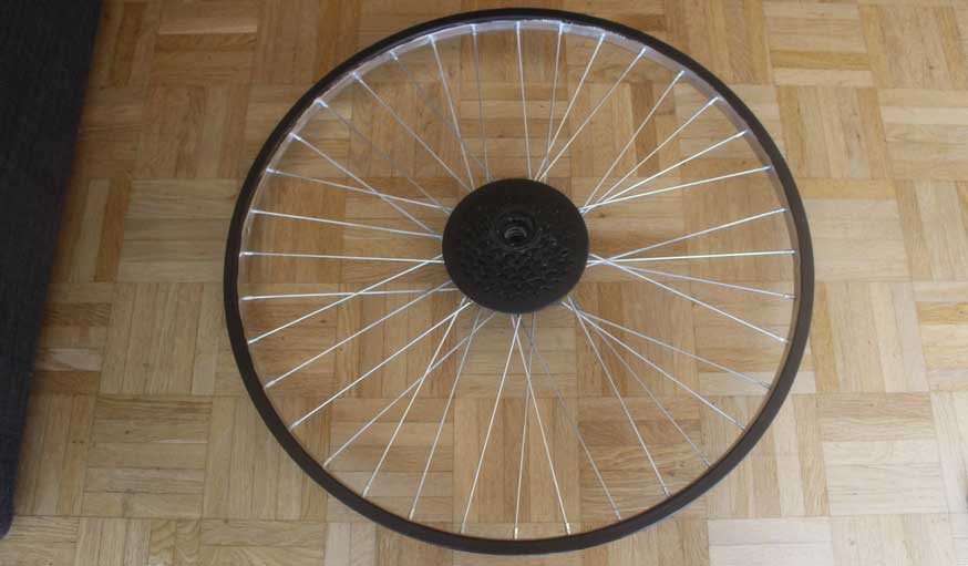 Tuto fabriquer une horloge avec une roue de vélo 15