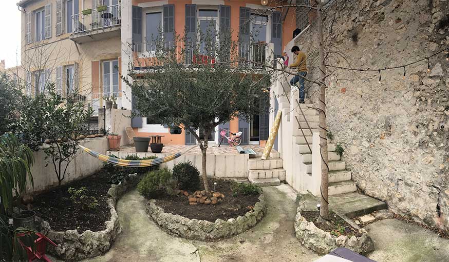 Avant après jardin Marseille avec pergola - la façade avant la rénovation