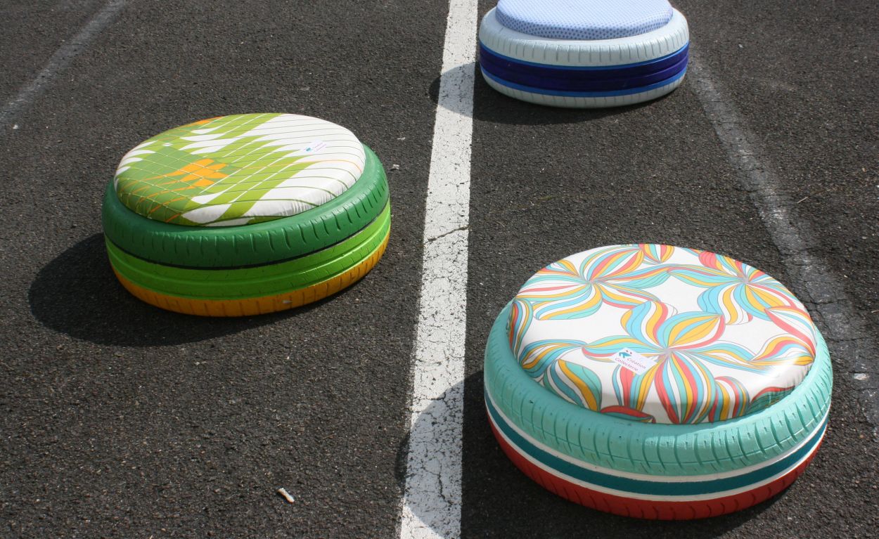 DIY : Du pneu au pouf, le “pnouf”