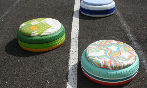 DIY : Du pneu au pouf, le “pnouf”