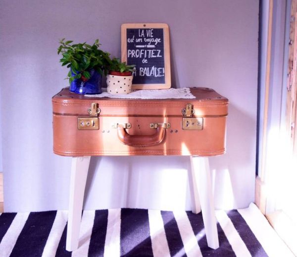 Tuto : Transformez une valise en table vintage