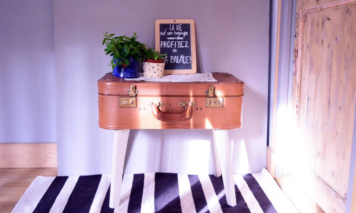 Tuto : Transformez une valise en table vintage