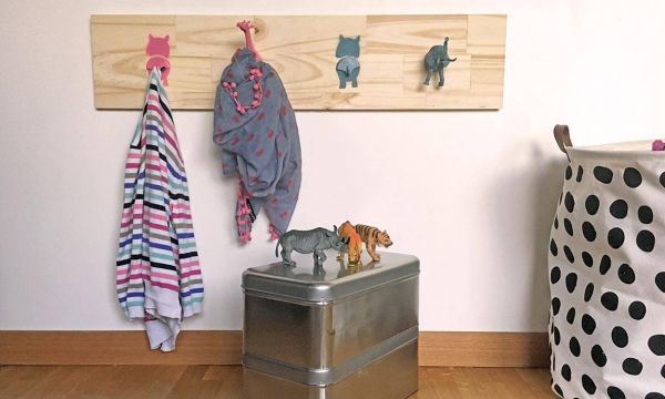 Portemanteau animaux pour les enfants