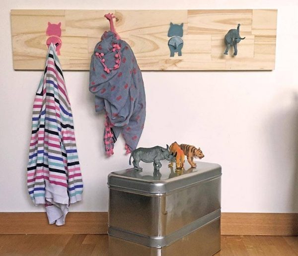 Portemanteau animaux pour les enfants