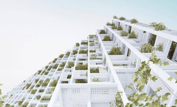 Un immeuble modulaire et végétal