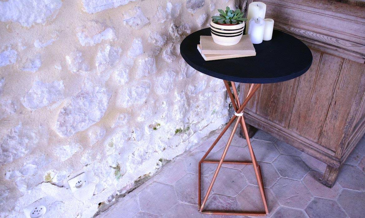DIY Récup' : Fabriquez une table en tuyaux de cuivre