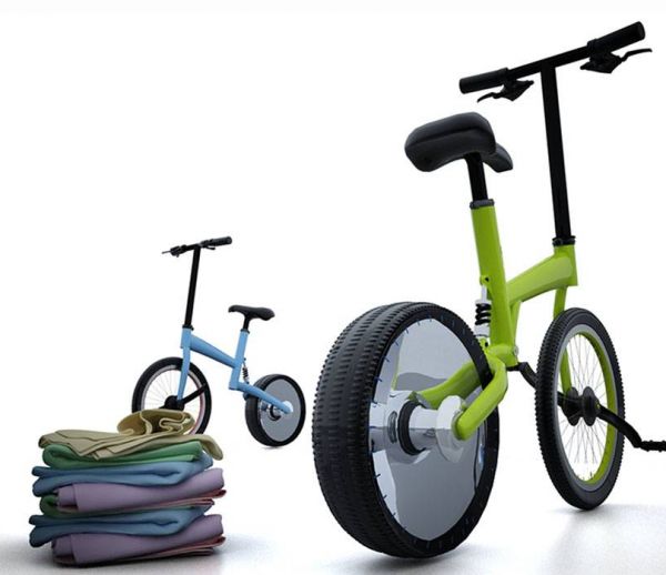 Laver son linge en pédalant sur son vélo