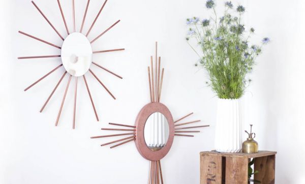 DIY : Fabriquer un miroir rosace