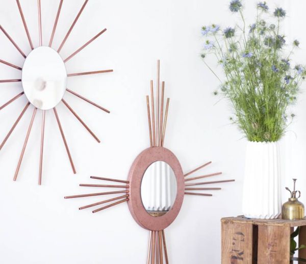 DIY : Fabriquer un miroir rosace