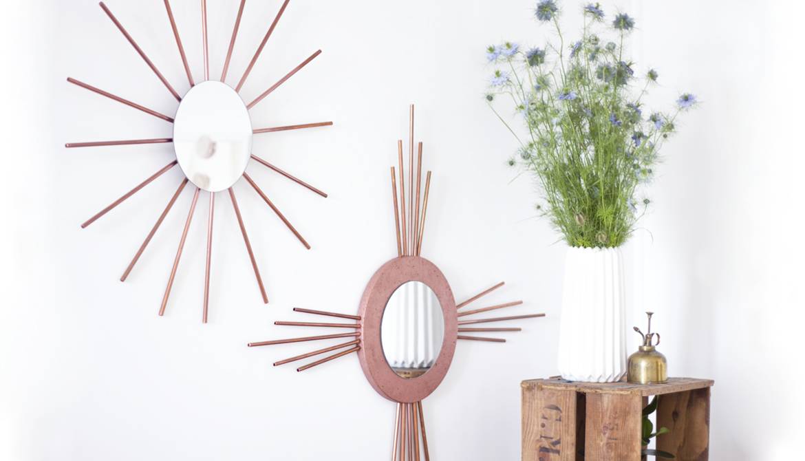 DIY : Fabriquer un miroir rosace