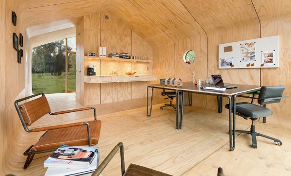 Une maison design en carton recyclé