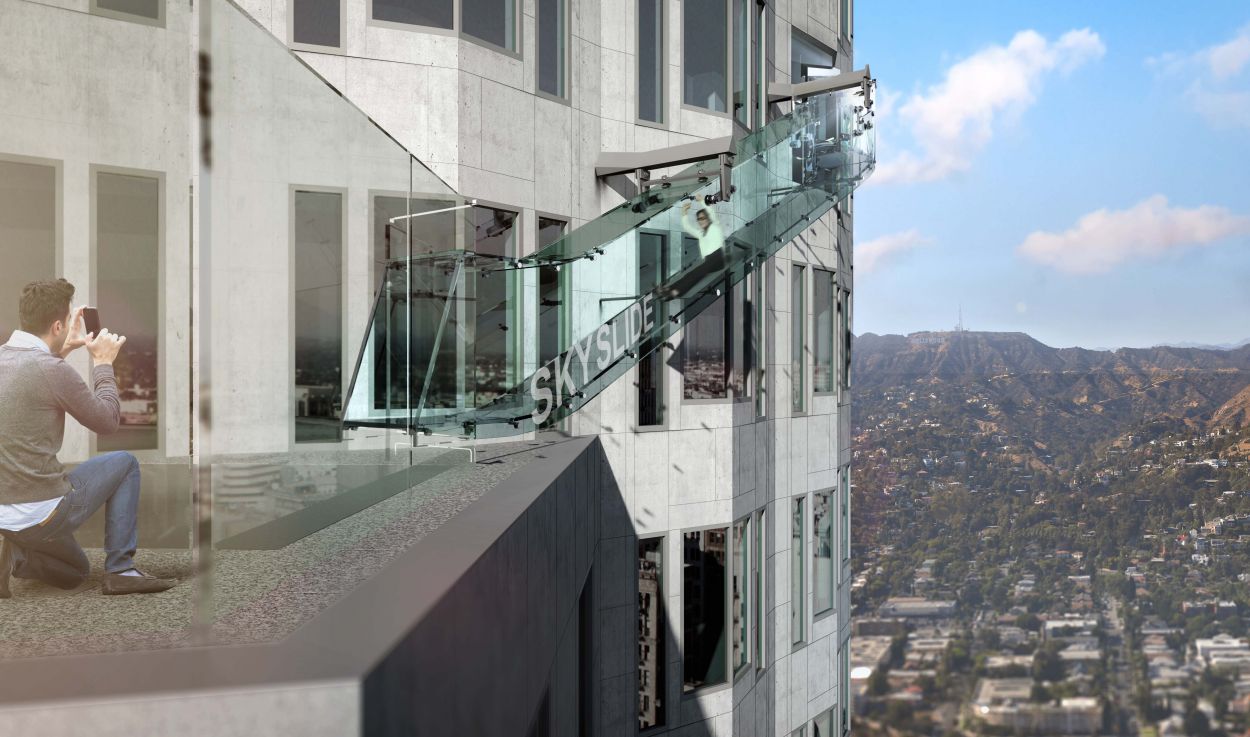 Skyslide : un toboggan à 305 mètres de haut