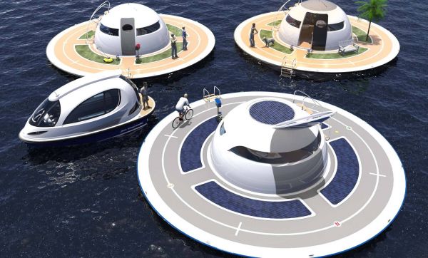 Habitat insolite : une soucoupe flottante écolo et autonome