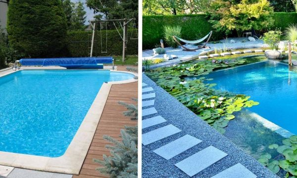 Avant / Après : une piscine au chlore transformée en baignade naturelle