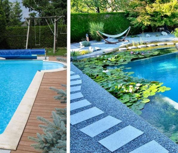 Avant / Après : une piscine au chlore transformée en baignade naturelle