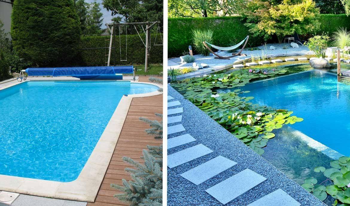 Avant / Après : une piscine au chlore transformée en baignade naturelle