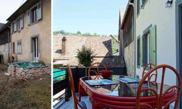 Avant / Après : nouvelle terrasse pour cette maison alsacienne classée