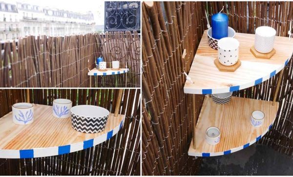DIY : l'étagère pour balcon, ambiance 
