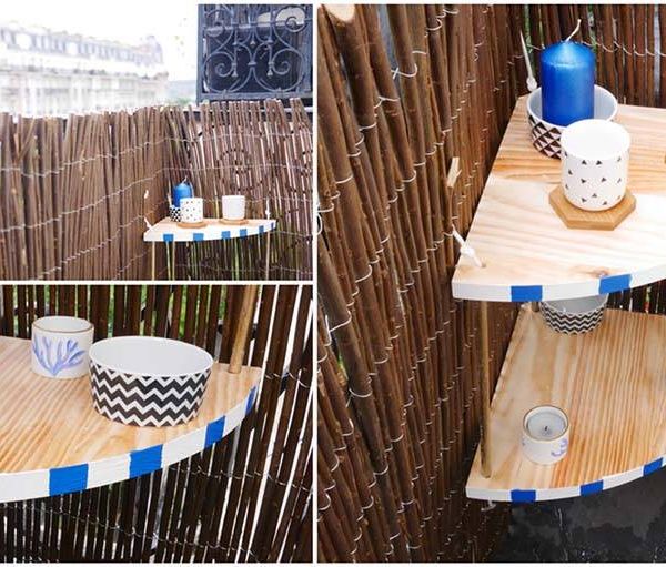 DIY : l'étagère pour balcon, ambiance 