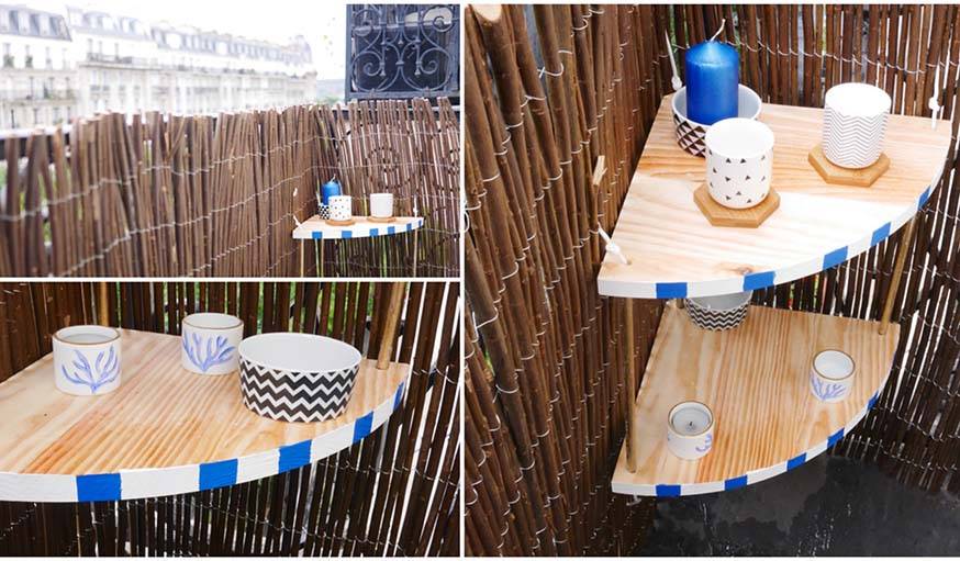 DIY : l'étagère pour balcon, ambiance 