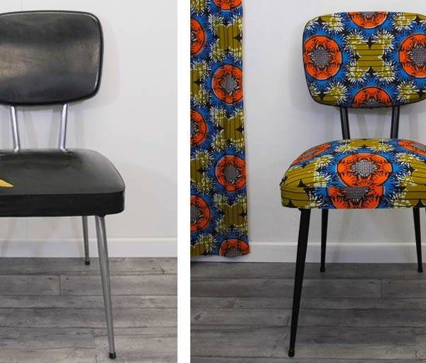 DIY : Relooker une chaise avec du tissu wax