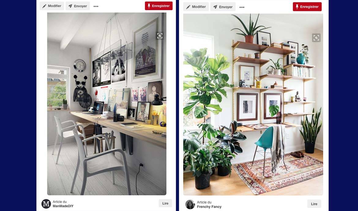 Bureaux : 24 coups de coeur sur Pinterest