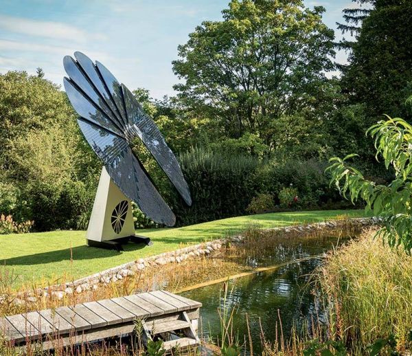 Produire de l'électricité grâce à une fleur solaire géante