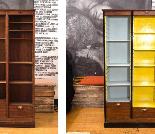 DIY : Relooker une armoire pour la transformer en bibliothèque