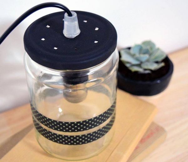 DIY : Fabriquez une lampe très jolie avec un bocal