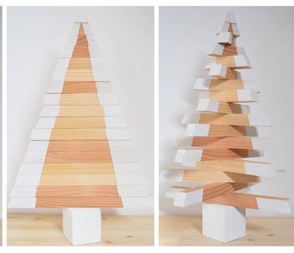 DIY : Fabriquez-vous un joli sapin de Noël en bois