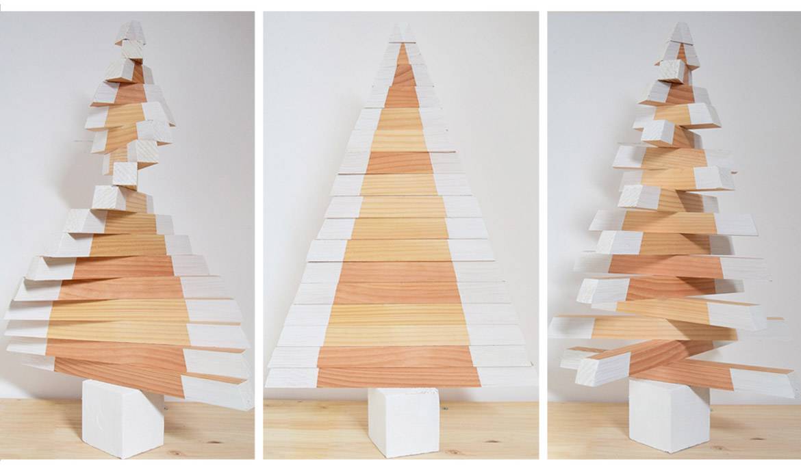 DIY : Fabriquez-vous un joli sapin de Noël en bois