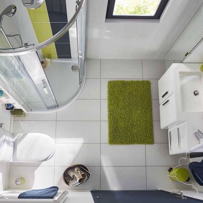 Sélection de meubles pratiques pour salle de bains compacte