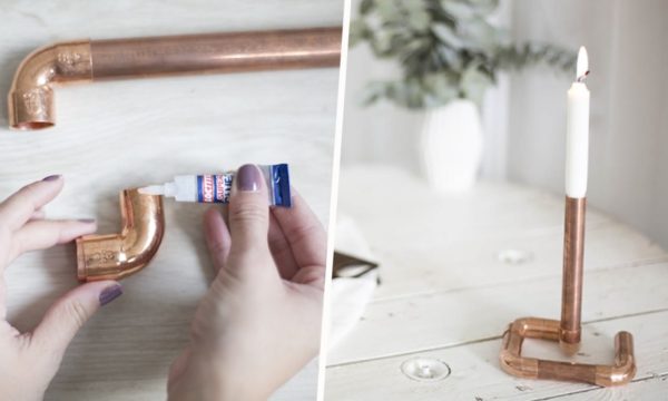 DIY : Fabriquez un bougeoir en cuivre élégant, en toute simplicité
