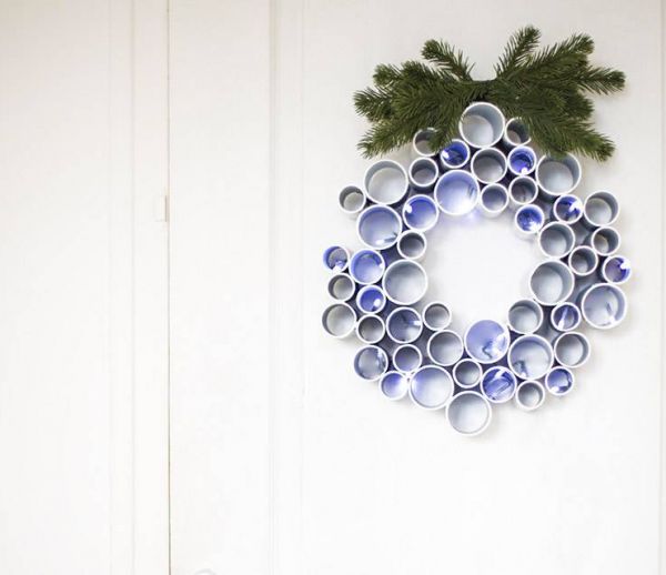 DIY : fabriquez une couronne de Noël contemporaine et graphique