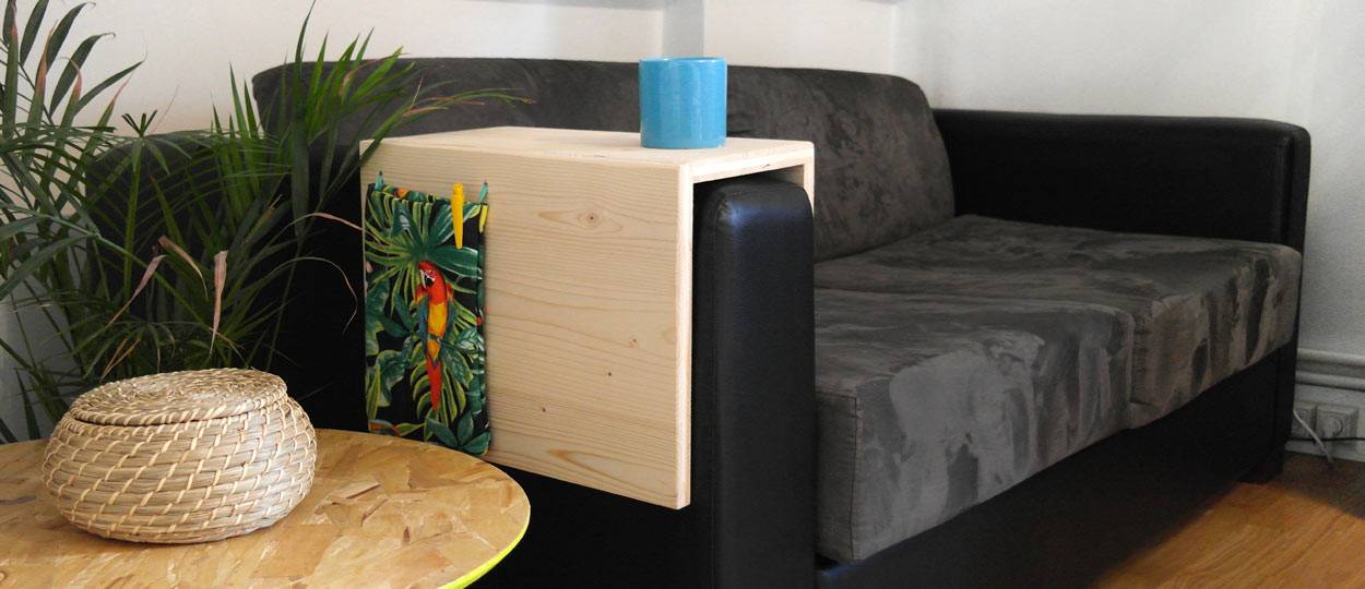 DIY - Fabriquez une table d'appoint pour canapé - Aménagement cocooning 