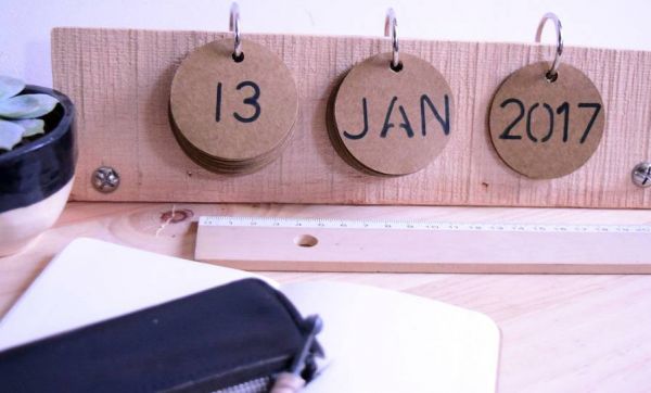 DIY : Fabriquez un calendrier perpétuel en cagette