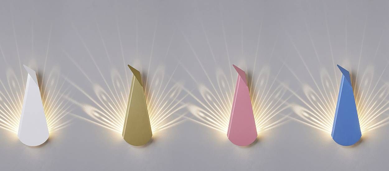 Paon et cerfs, des lampes au design pop et graphique