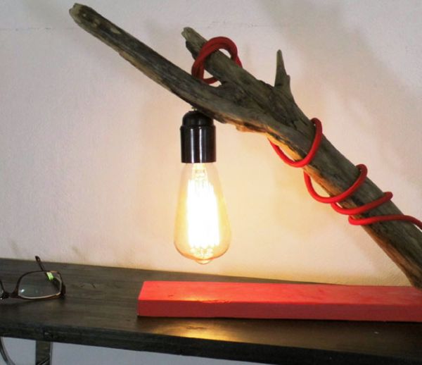 DIY : Fabriquez une lampe moderne... en bois flotté !