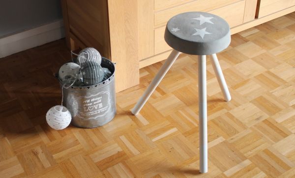 DIY : Fabriquez un tabouret en ciment en mode récup'