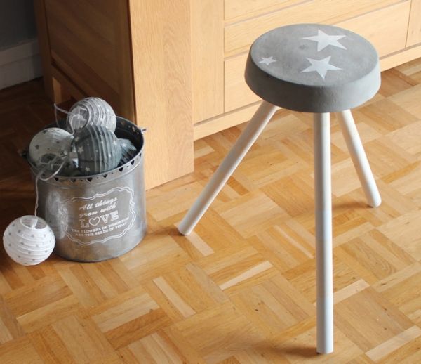 DIY : Fabriquez un tabouret en ciment en mode récup'