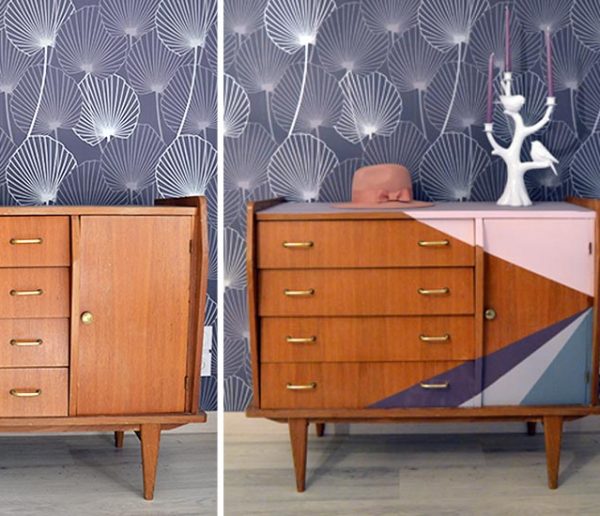 DIY Relooking : Égayez une commode vintage en quelques coups de pinceaux