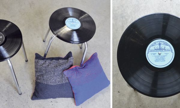 Tuto : Fabriquez un tabouret vinyle très tendance pour une poignée d'euros